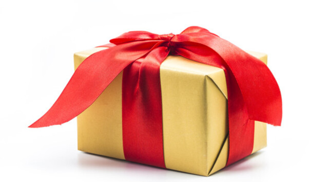 Gift boxes on white background